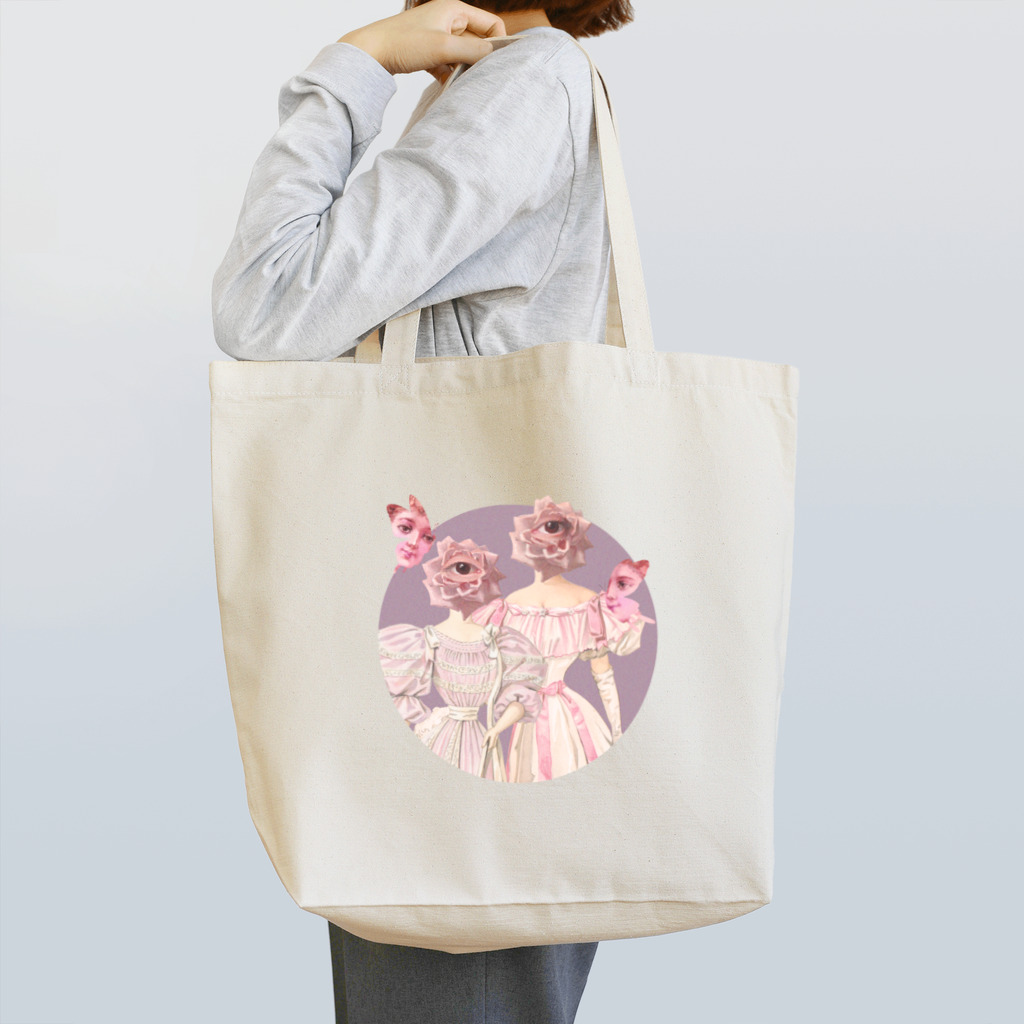 花園の花と貴婦人 Tote Bag