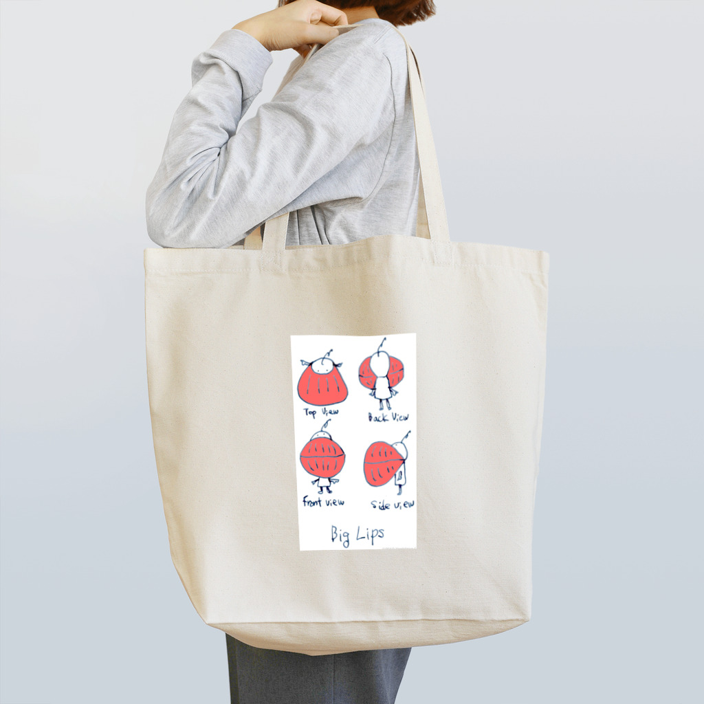 shoshi-gotoh 書肆ごとう 雑貨部のBigLips 2 Tote Bag