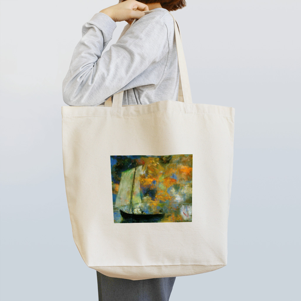 X-Artのオディロン・ルドン / 花雲 (1903) Tote Bag