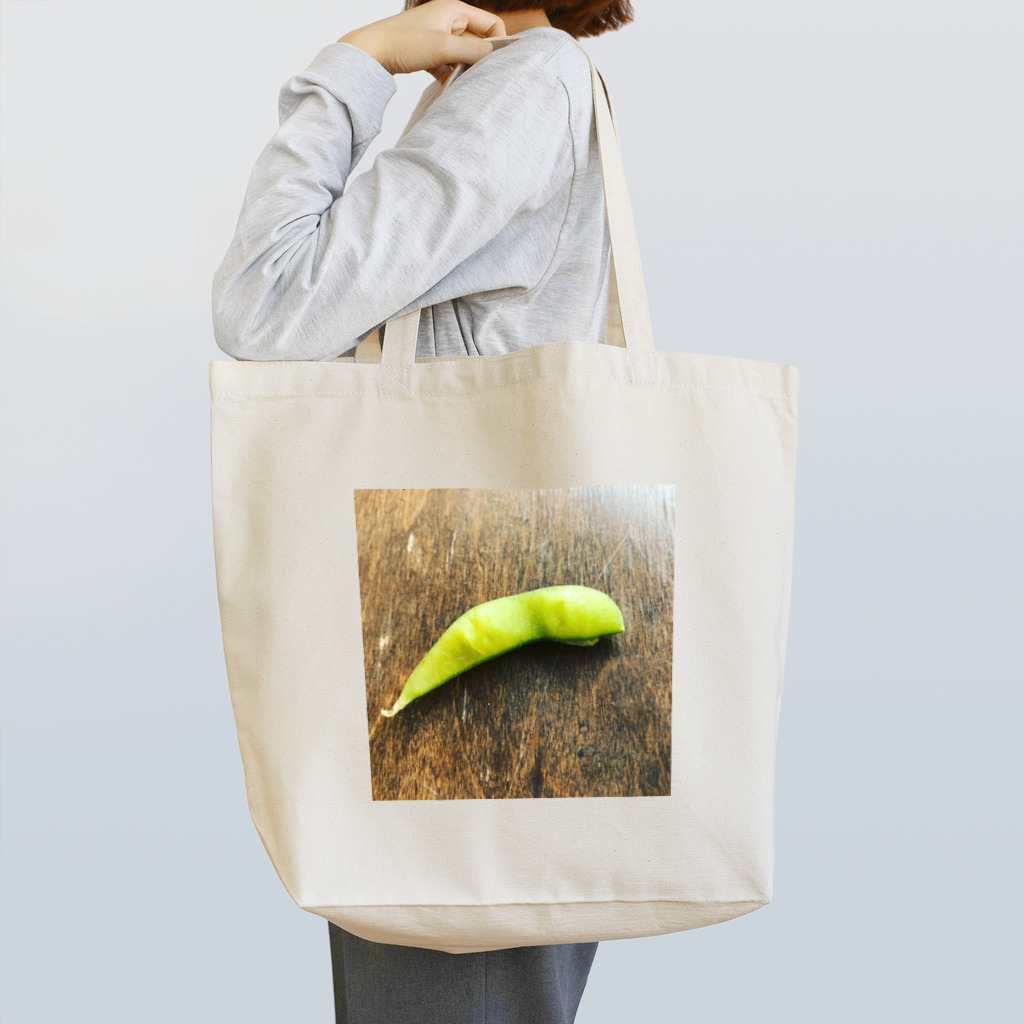 「お白湯」のGreen soybeans Tote Bag