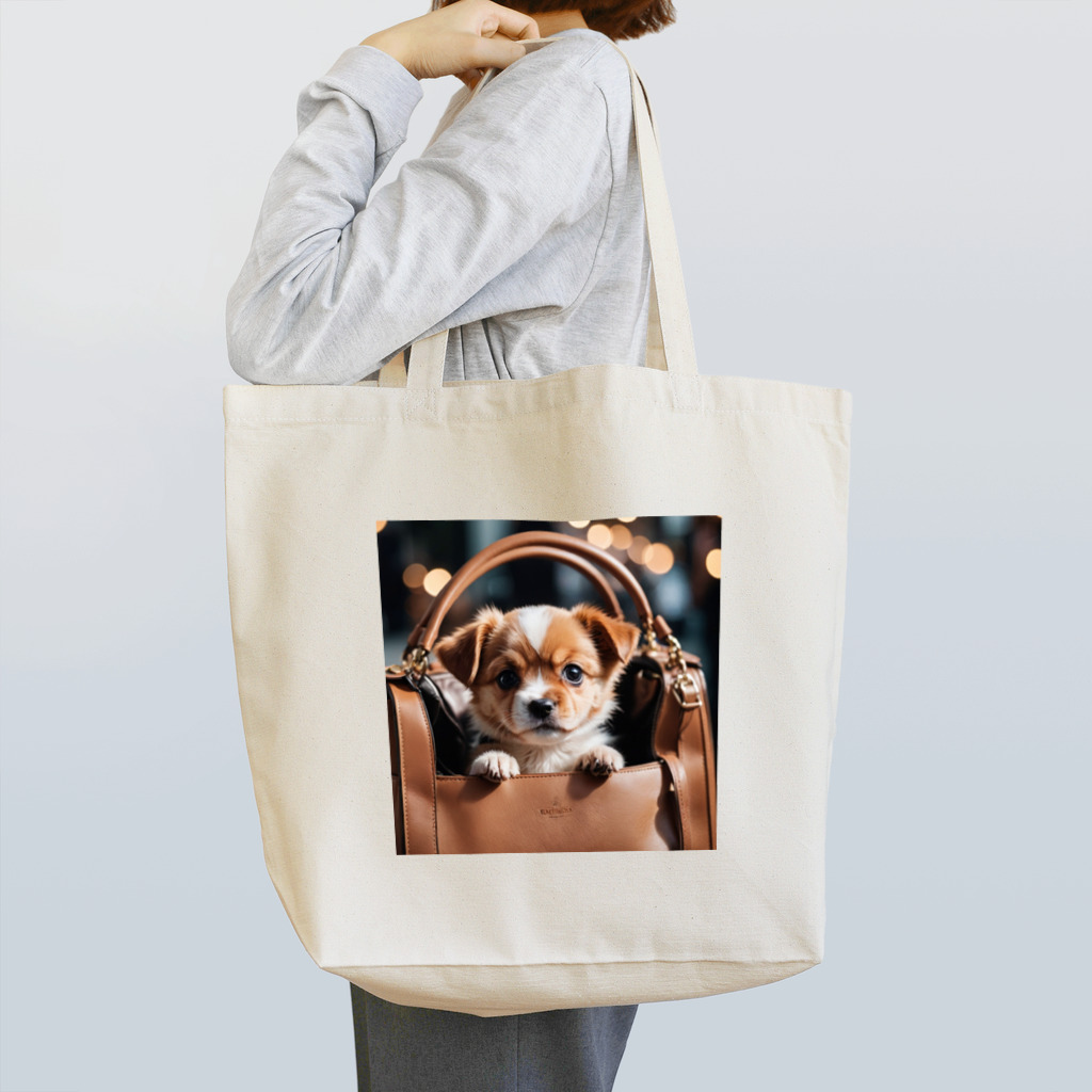 hanako_nono21のバッグに入った犬 Tote Bag