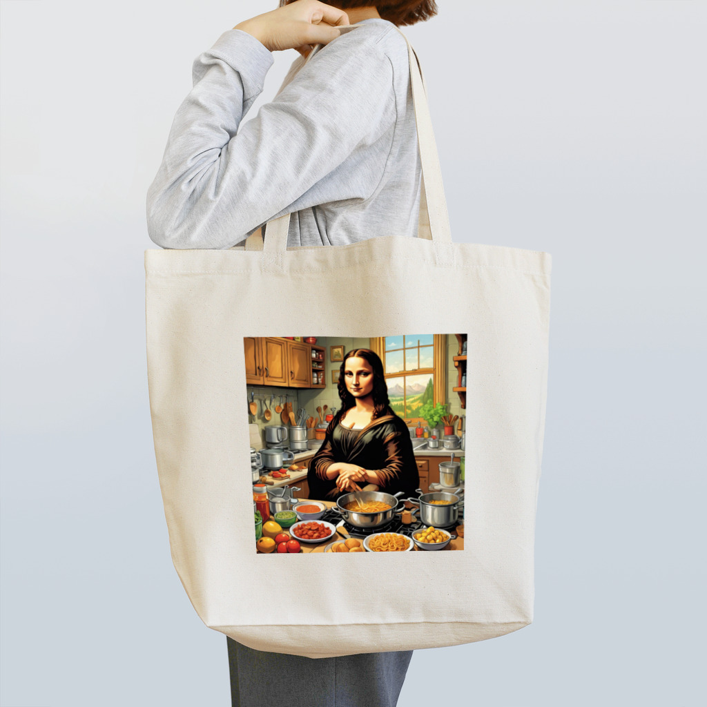 Ryooooooooooooooの料理するモナ・リザ Tote Bag