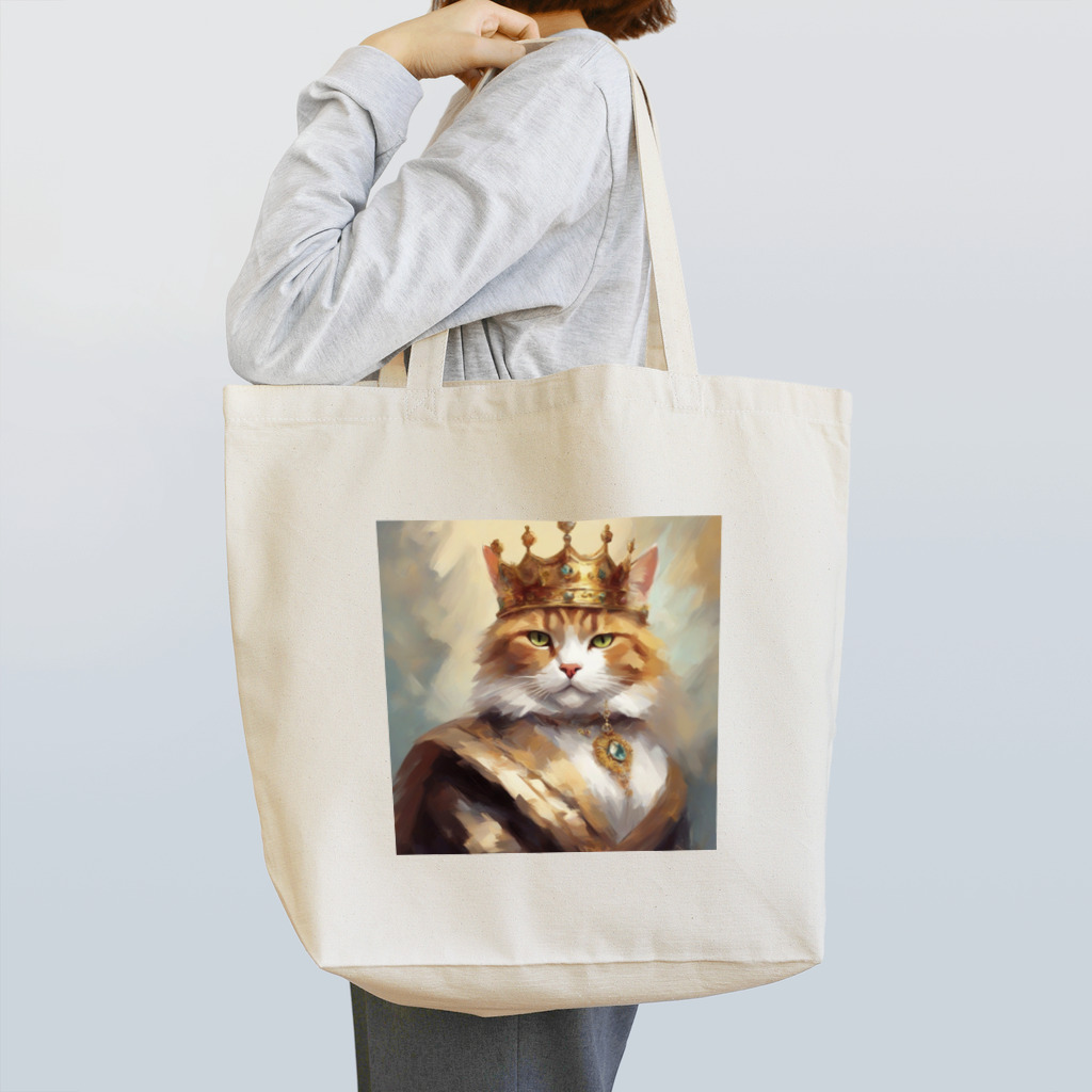 esmeralda64のブルーダイヤモンドの猫王 Tote Bag