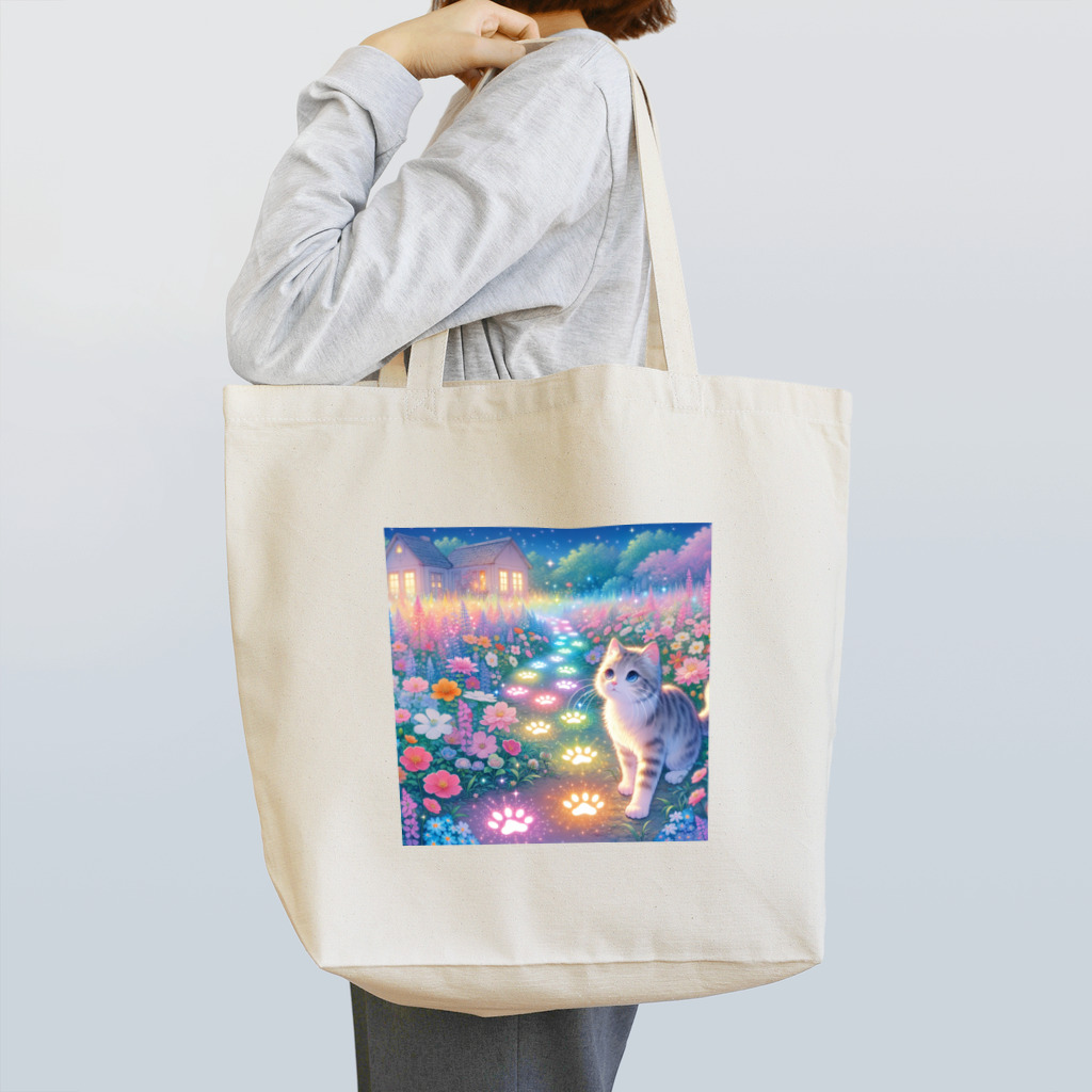 ３月ドラゴンの光る足跡 Tote Bag