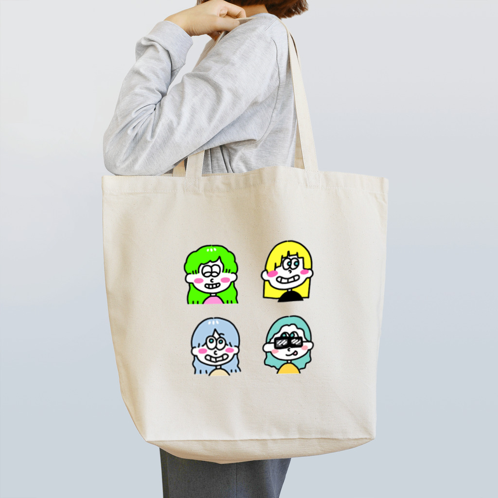 ★Mayamaya★の★ポップな女の子の笑顔★① Tote Bag