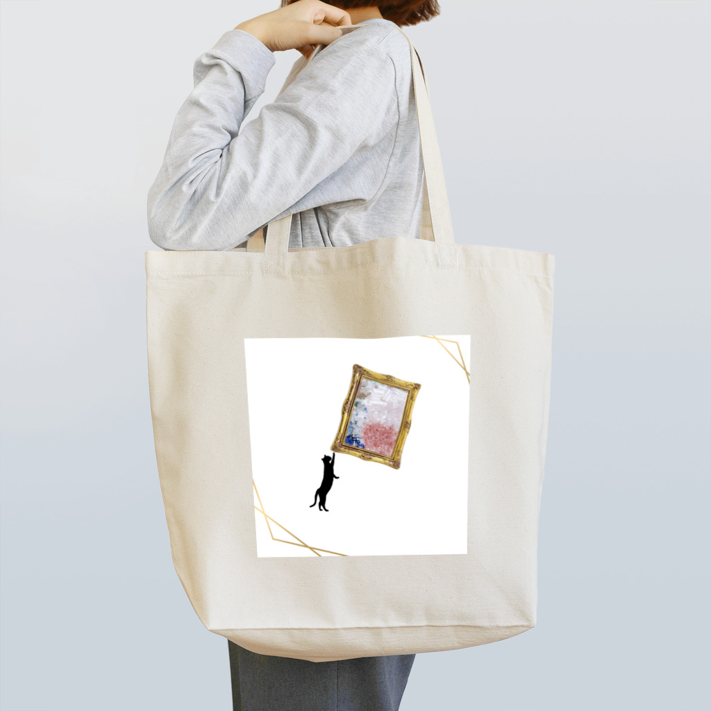 ohkの猫ちゃんが天然石を見にきてくれました Tote Bag