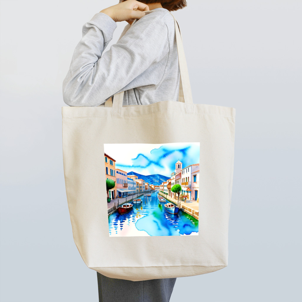 ようこそ　taitaitaro shop へのギリシャの街並み Tote Bag