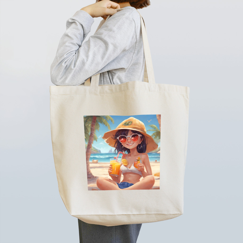 Chama's shopのビーチガール Tote Bag