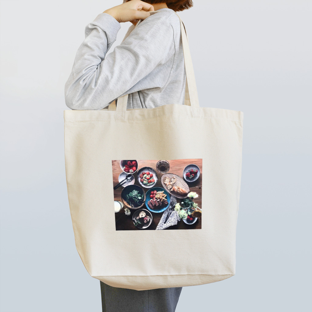 【Yuwiiの店】ゆぅぅぃーの写実の絵画 トートバッグ