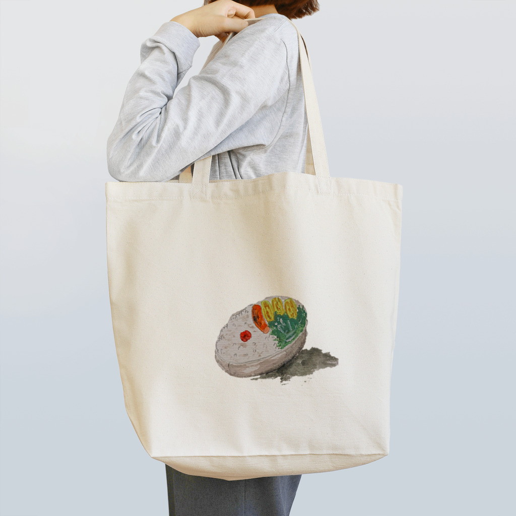 ぴーひゃら食べもの水彩画のお弁当 Tote Bag