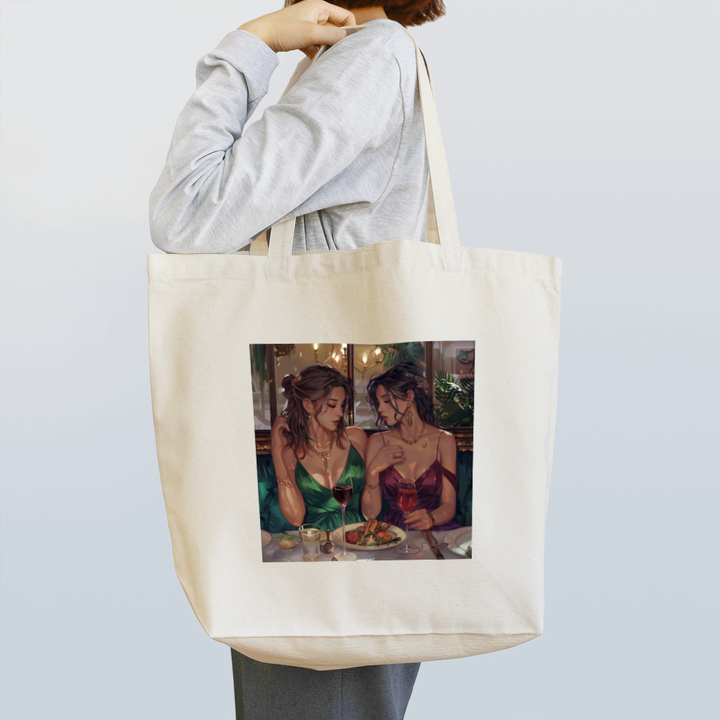 AQUAMETAVERSEの料理を満喫するセクシー美女 アメジスト 2846 Tote Bag