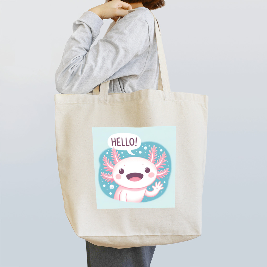 DrKintaroのHELLO!ウーパールーパー トートバッグ