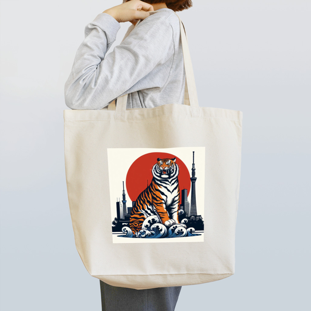 momonekokoの風格漂う王者の虎 Tote Bag