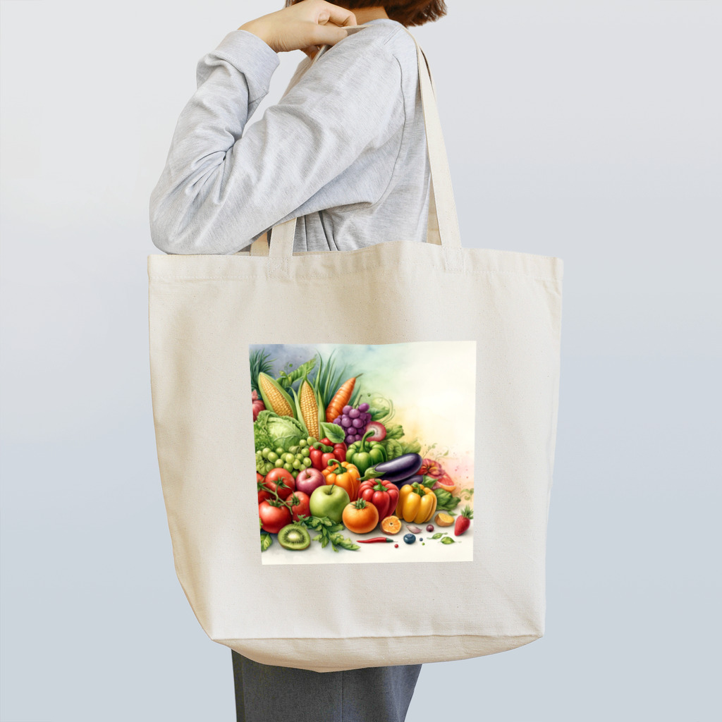 yukimayo’sの水彩画風野菜たち Tote Bag