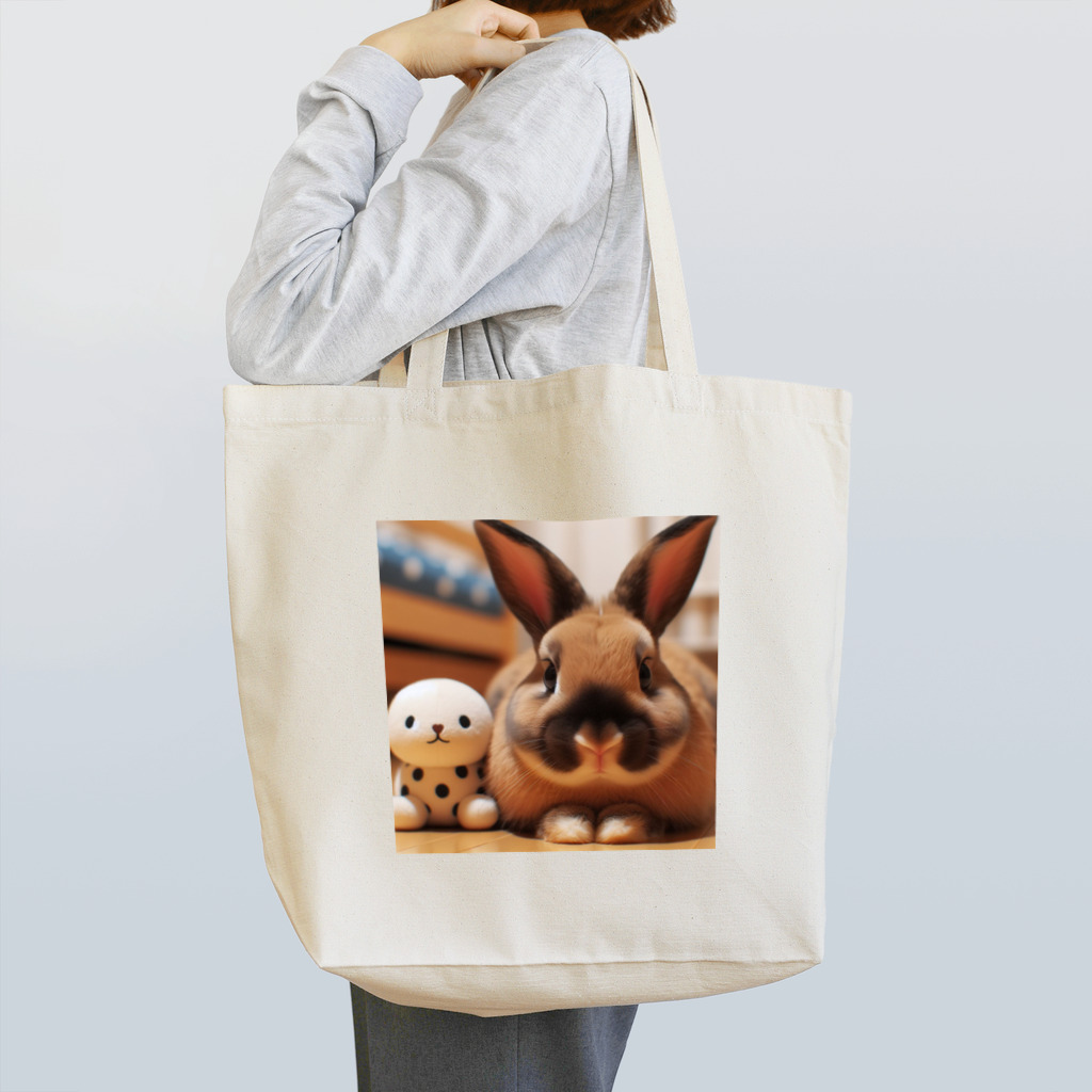 jir0-のぬいぐるみとうさぎ Tote Bag