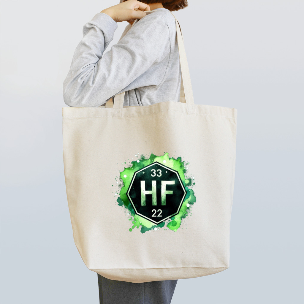 science closet（科学×ファッション）の元素シリーズ　~ハフニウム Hf~ トートバッグ