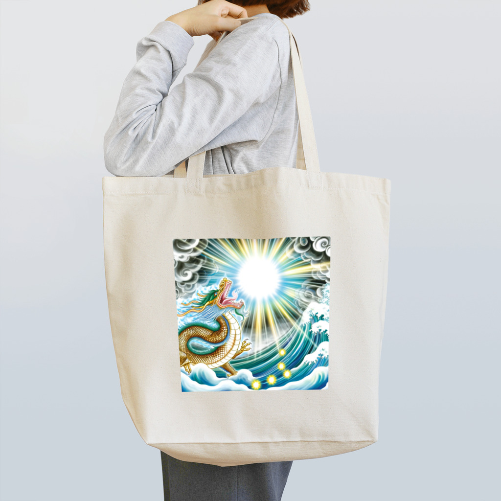 the blue seasonの運命を呼ぶ龍の咆哮 Tote Bag