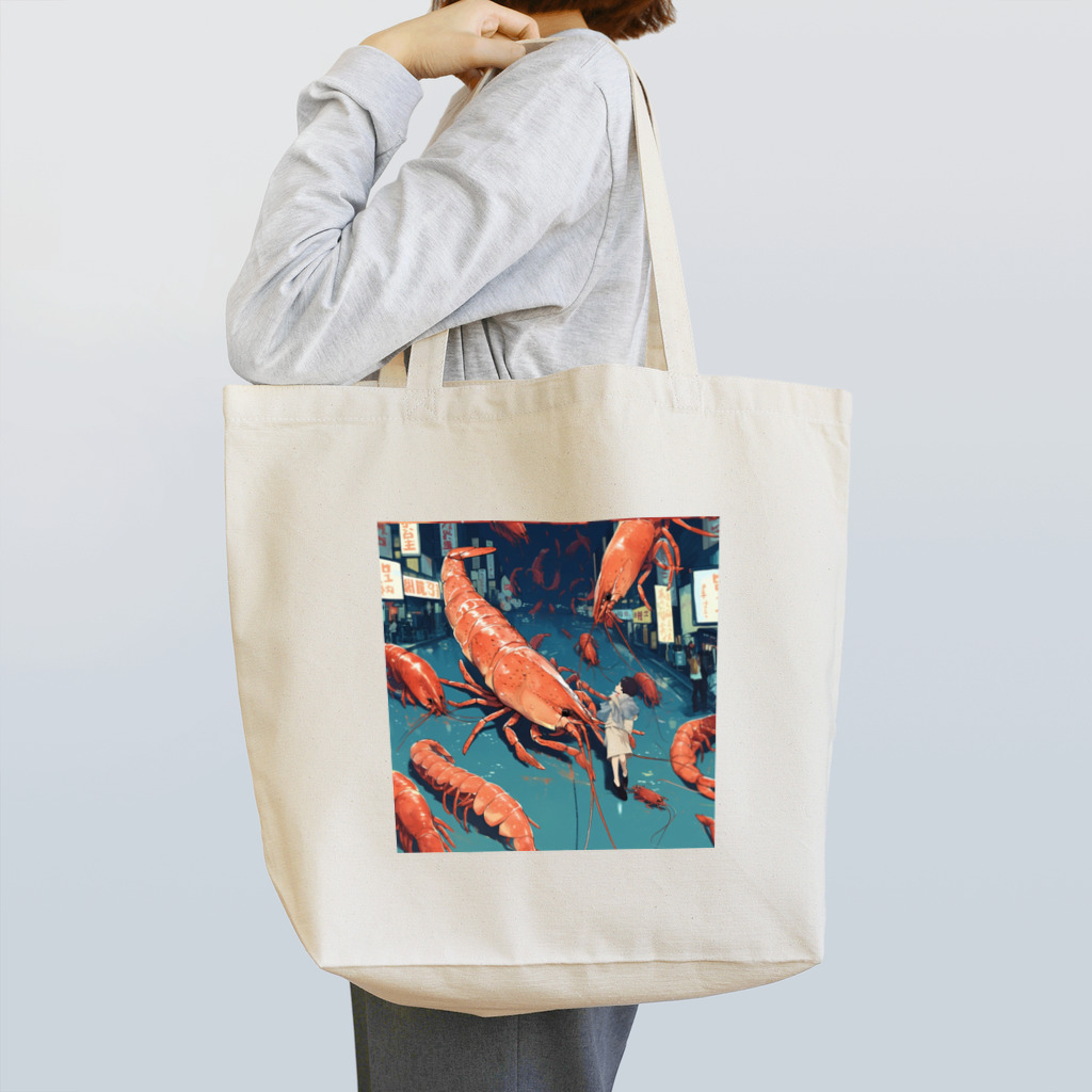 SSparrowの晴れときどきエビ Tote Bag