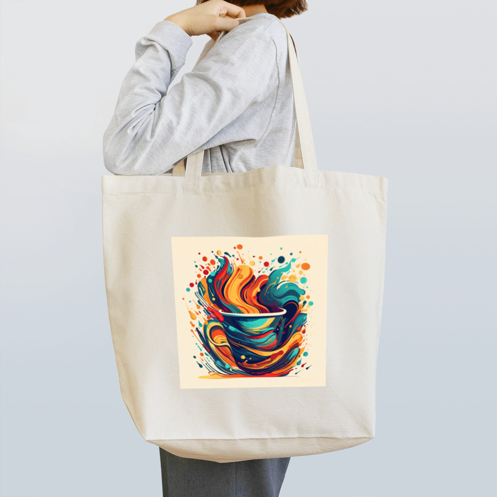 CoffeePixelのPixelBrew Cup D Tote Bag