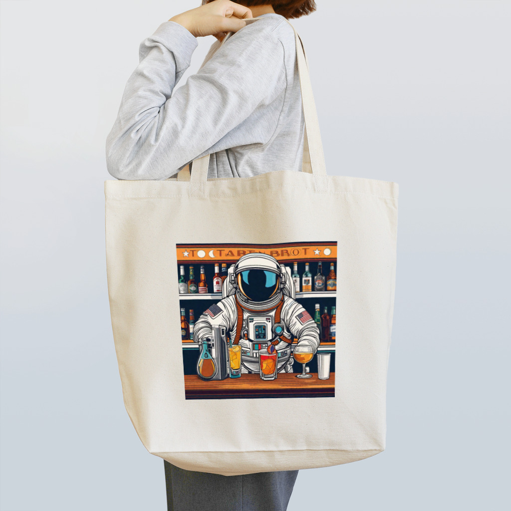 宇宙開発デザイン科の宇宙飛行士のバーテンダー Tote Bag