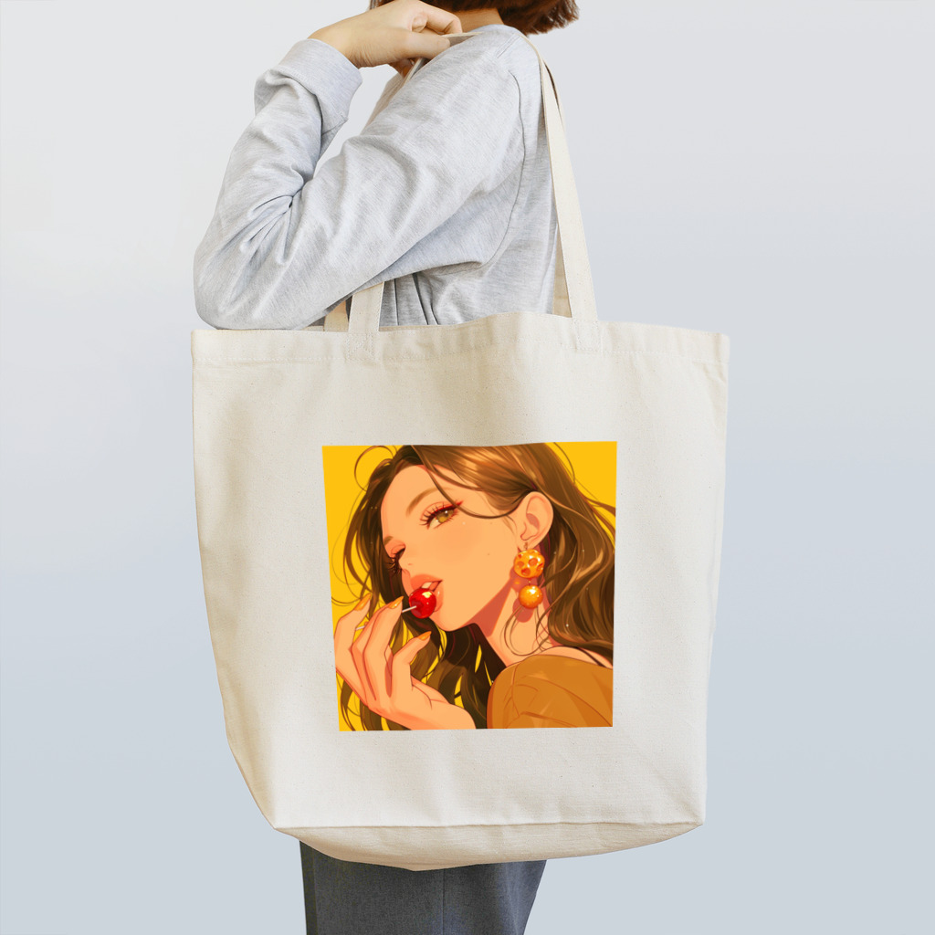 AQUAMETAVERSEの太陽の中のチェリーフレーバー Marsa 106 Tote Bag