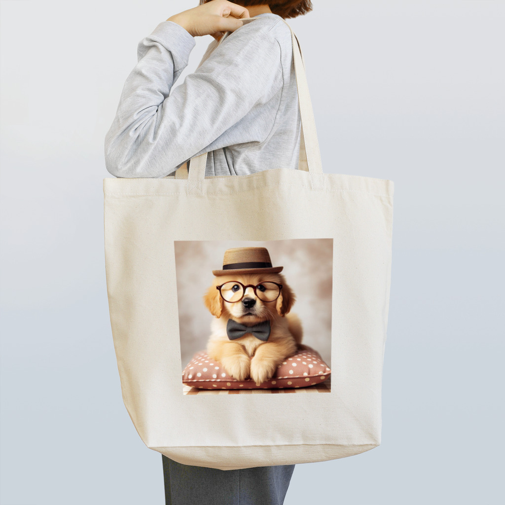 かわうそのめがねいっぬくん Tote Bag