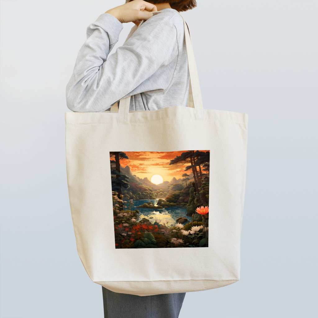 AQUAMETAVERSEの朝の穏やかな雰囲気 Marsa 106 Tote Bag