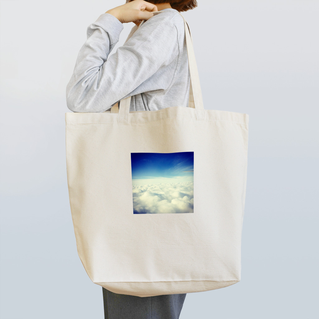 안녕の飛行機からの空 Tote Bag