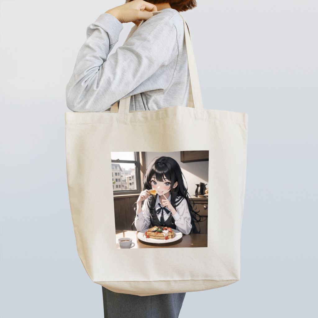 sgt-chikaraの朝食中の女子高生2 トートバッグ