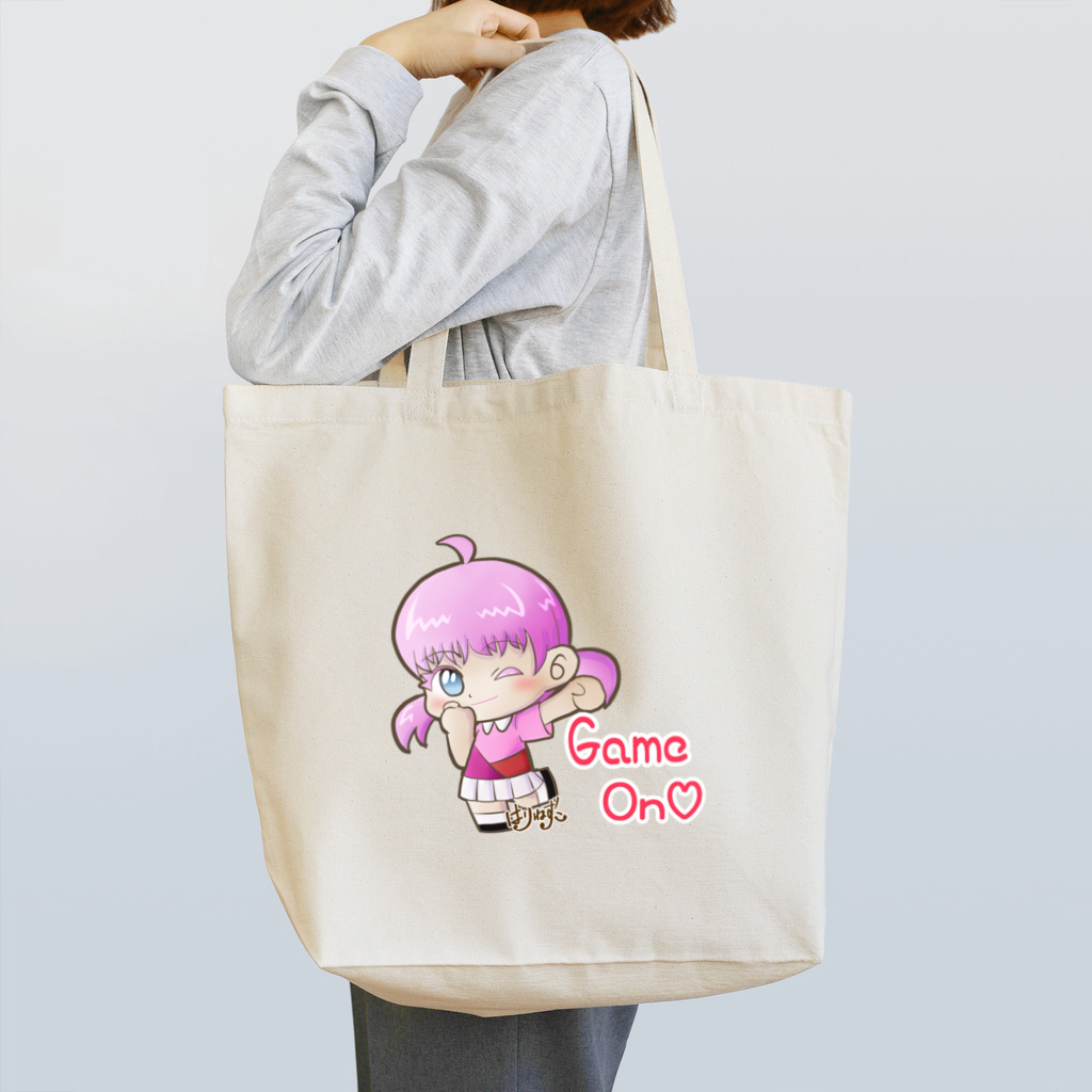 はりねずこのイラストのゲームオン！モモちゃん Tote Bag