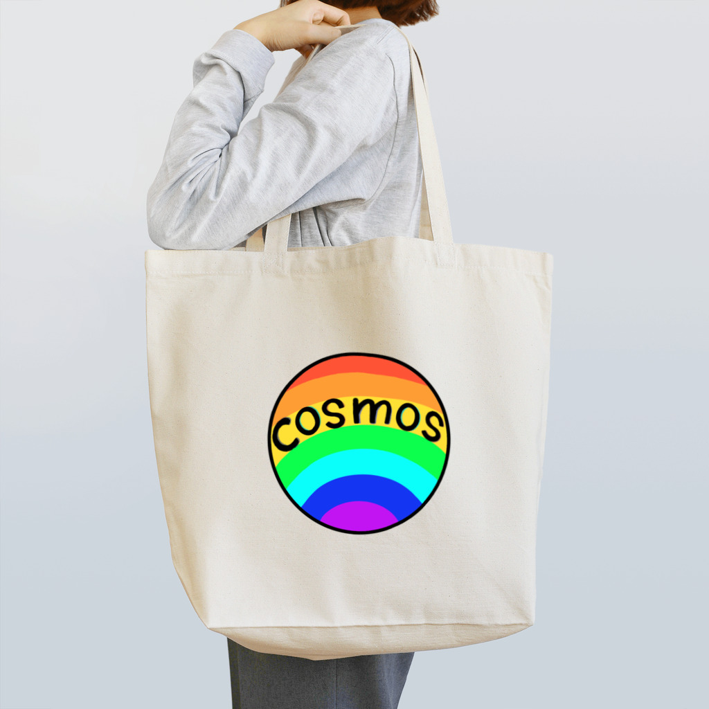 -cosmos-の虹色の星 トートバッグ