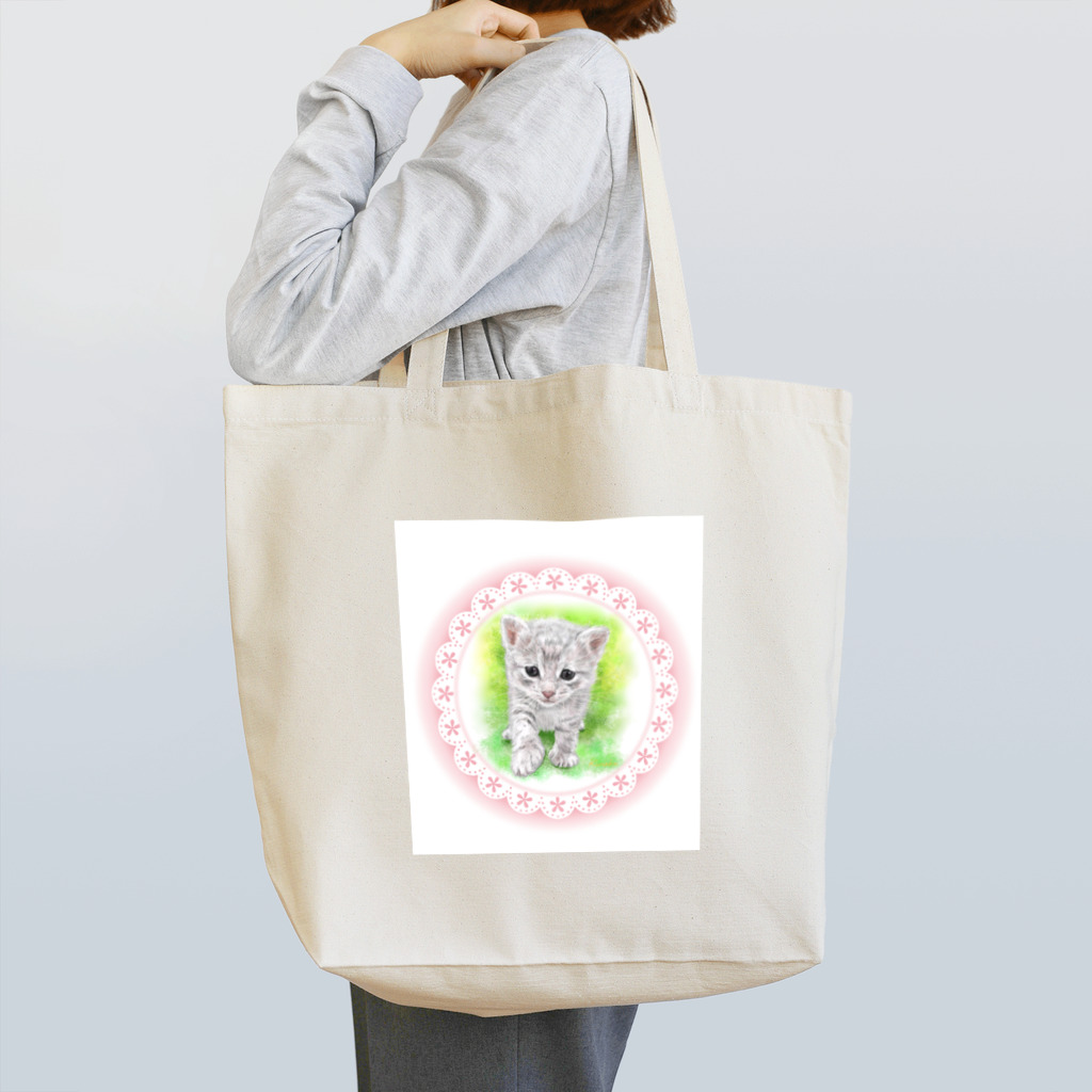 kinako-japanの子猫（保護猫）ちゃん トートバッグ