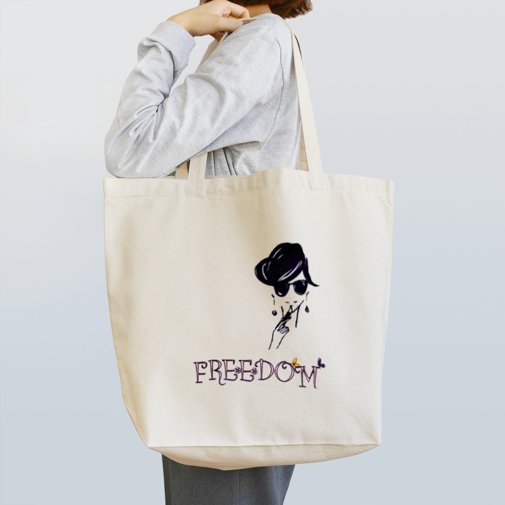 FREEDOM_K_のFREEDOM　Paris女子 Tote Bag
