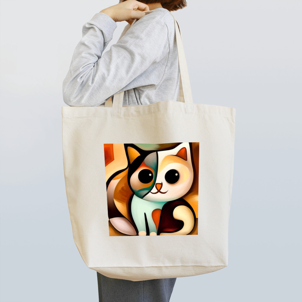 T2 Mysterious Painter's ShopのMysterious Cat Tote Bag