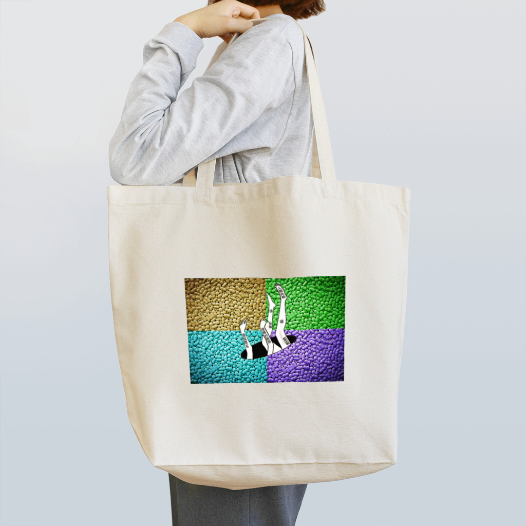PSYCHEDELIC ART Y&Aの脱落 Tote Bag