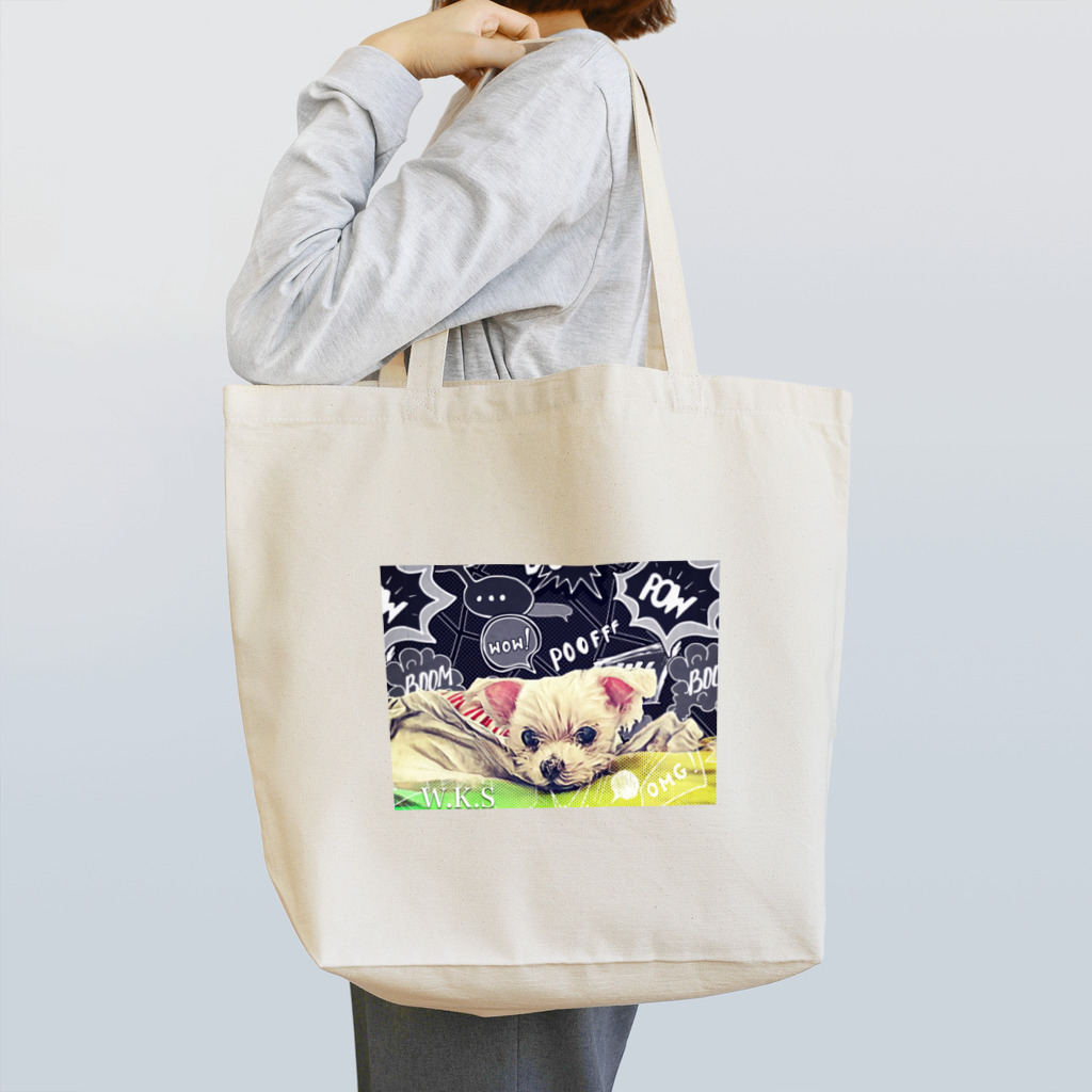 W.K.SのPOP!SMILE DOG Tote Bag