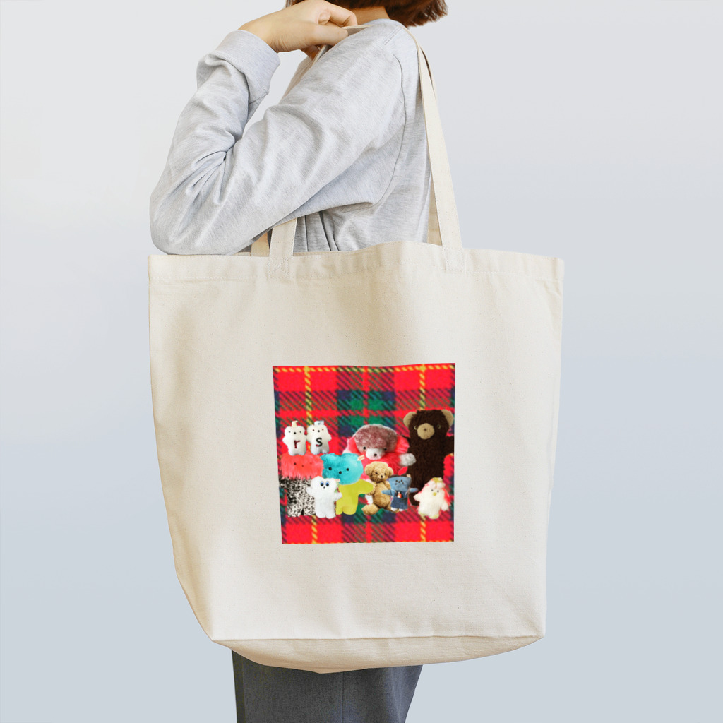 くまくま。ショップのくまくま。集合写真 Tote Bag