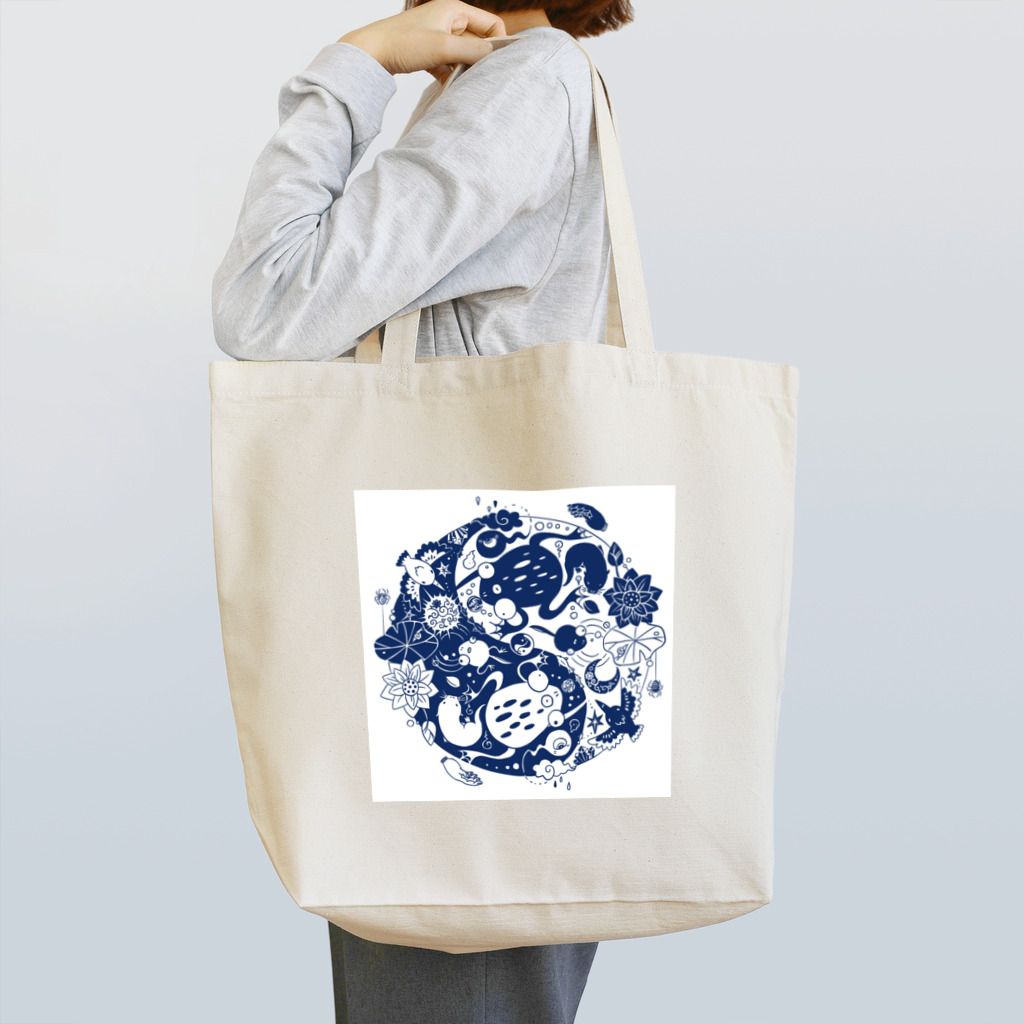 山口まくらのミツメガエル・陰陽 Tote Bag