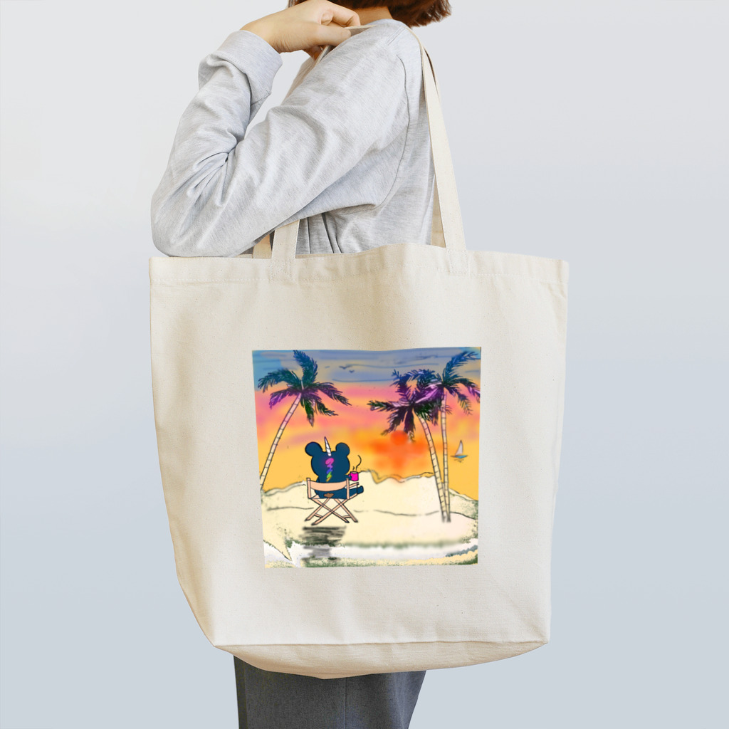 Sweets 'n' cafe ＆U=And you～アンジュ～のバケーション ベアコーン Tote Bag