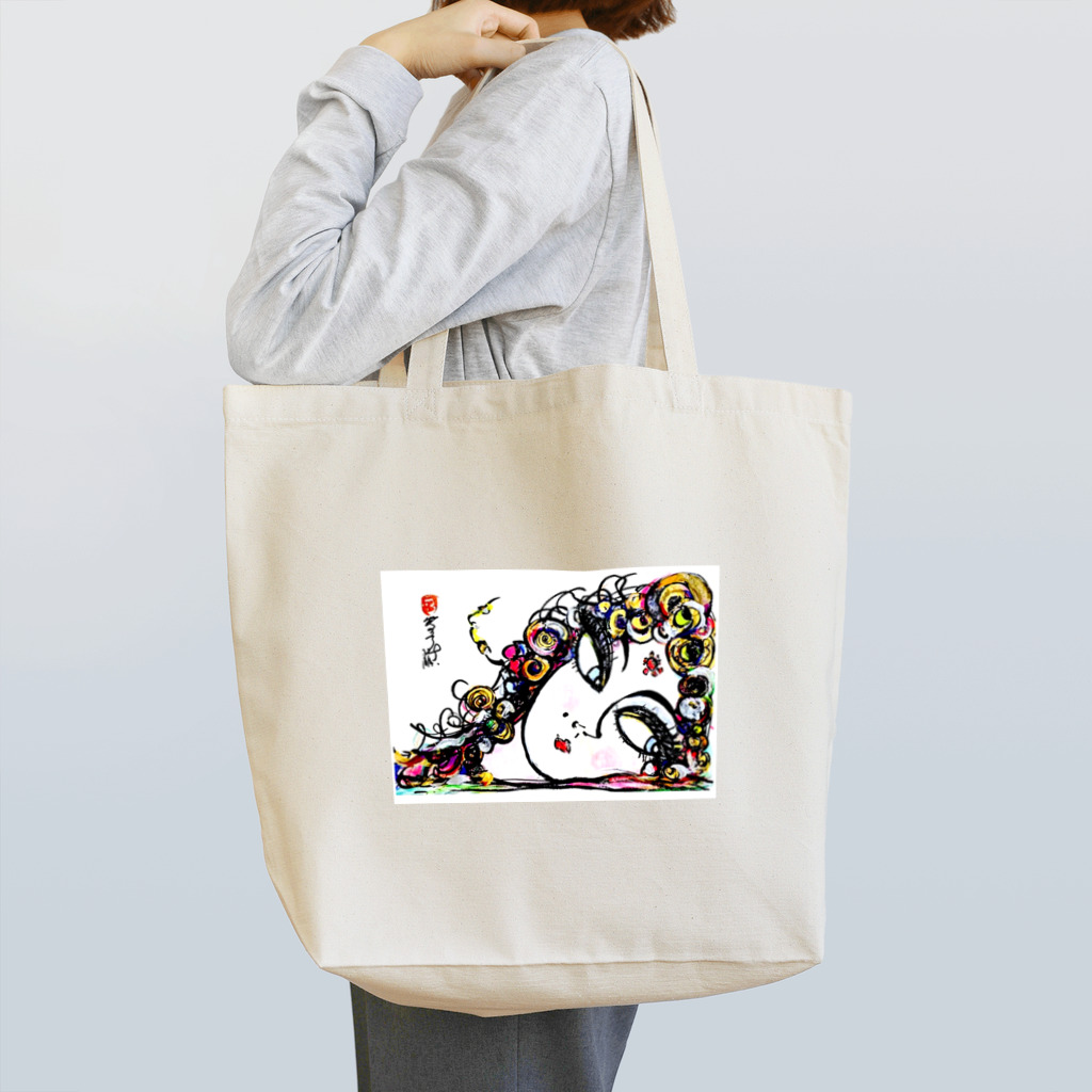 アニクラ デザイン本舗のパティオ イカウイィ氏 直筆デザイン画　amo akua　スピ公認 Tote Bag