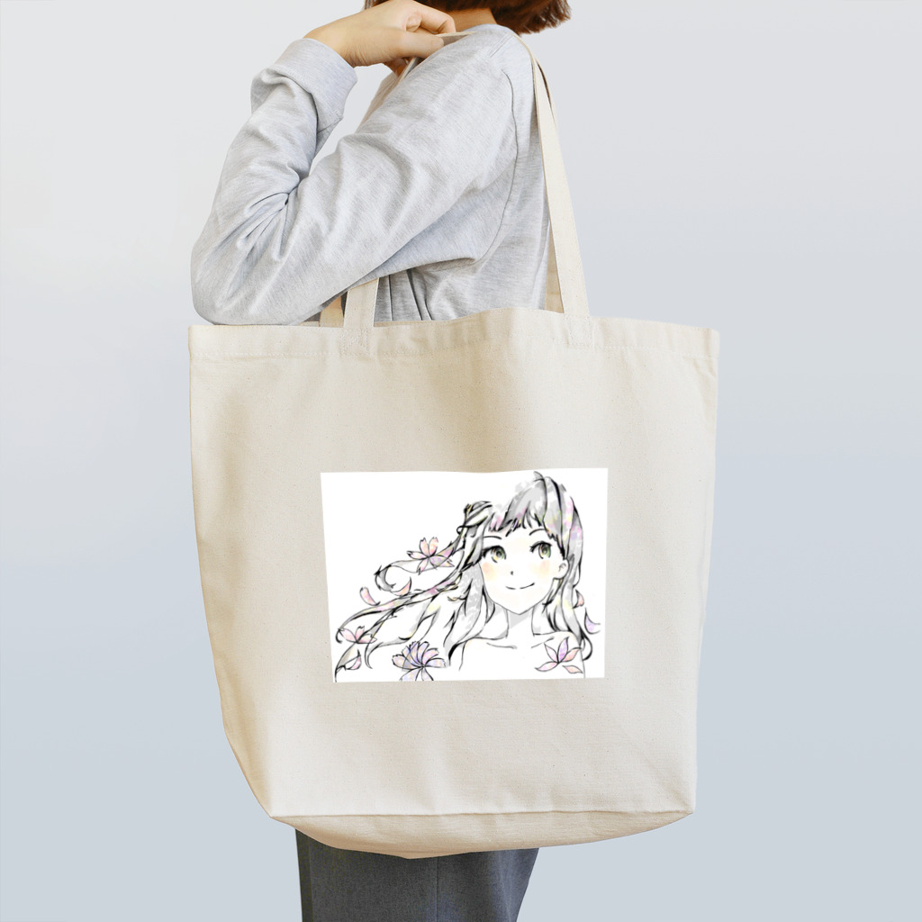 ピヨ_chemistryの桜と女の子 Tote Bag