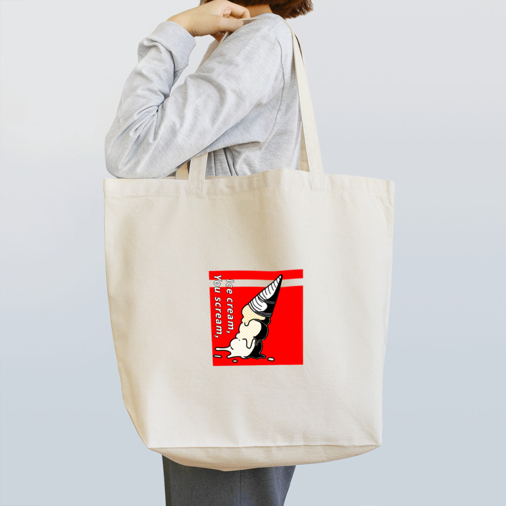 cosmo_sの落ちちゃったアイスさん Tote Bag