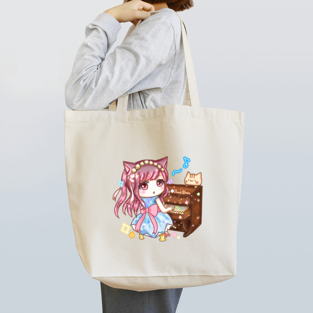 hiroナベの癒し( Jazz＆Blues 自作)BGM アバター・グッズ販売の奏音(かのん)ちゃん・トートバッグ Tote Bag