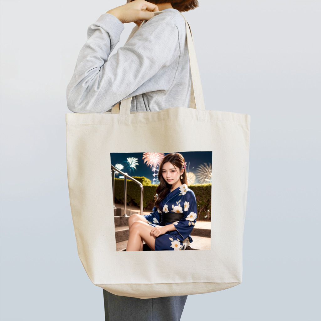 ゆきのAI美女グッズのゆき　AI美女(浴衣ver) Tote Bag