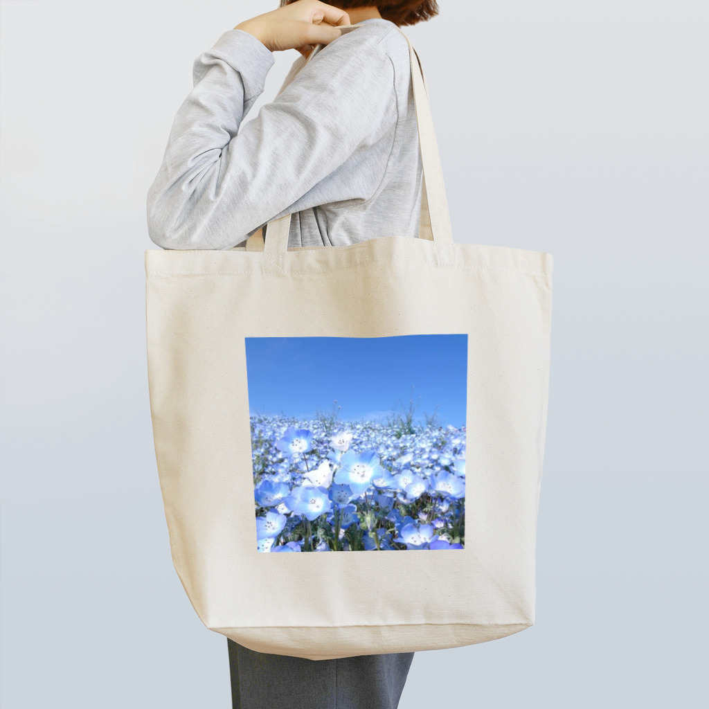 心メロンのネモフィラブルー💙 Tote Bag