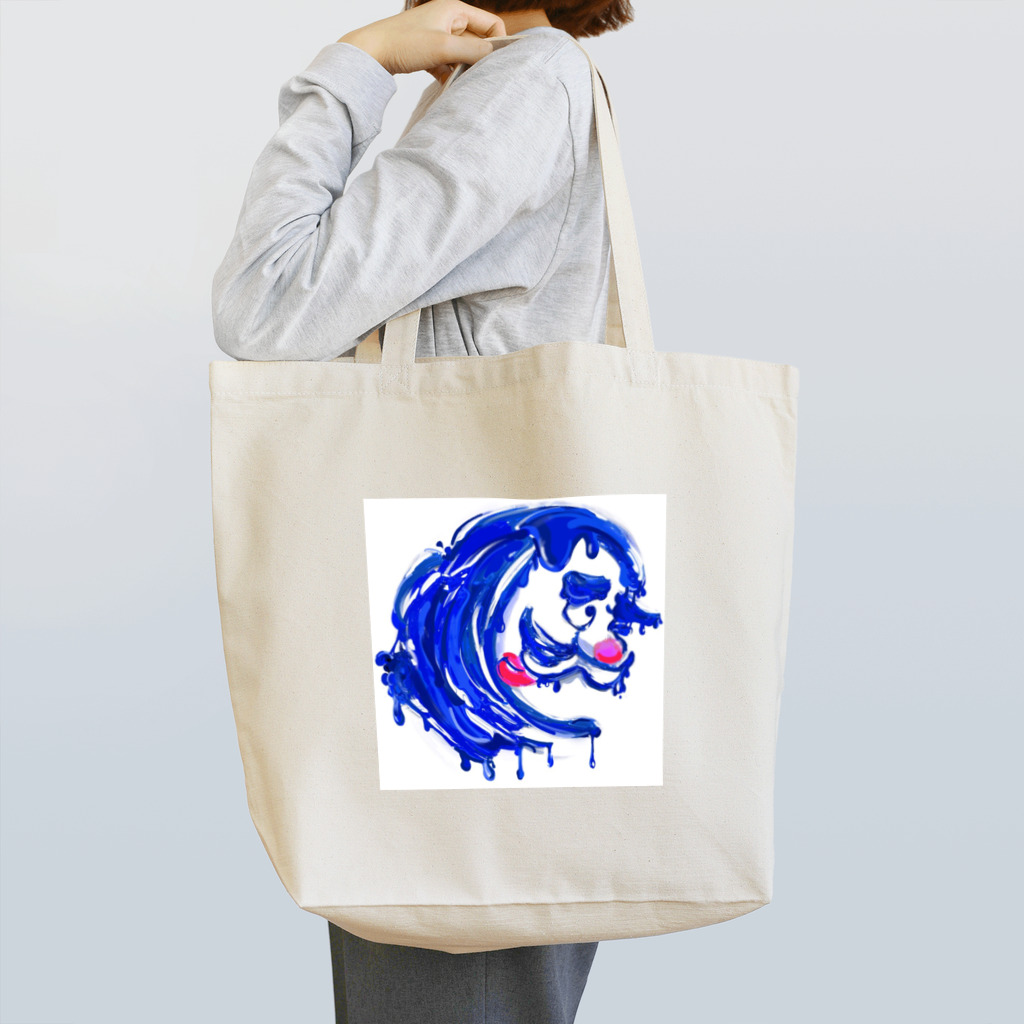 青ハチミツダルマのダルマグッズ Tote Bag