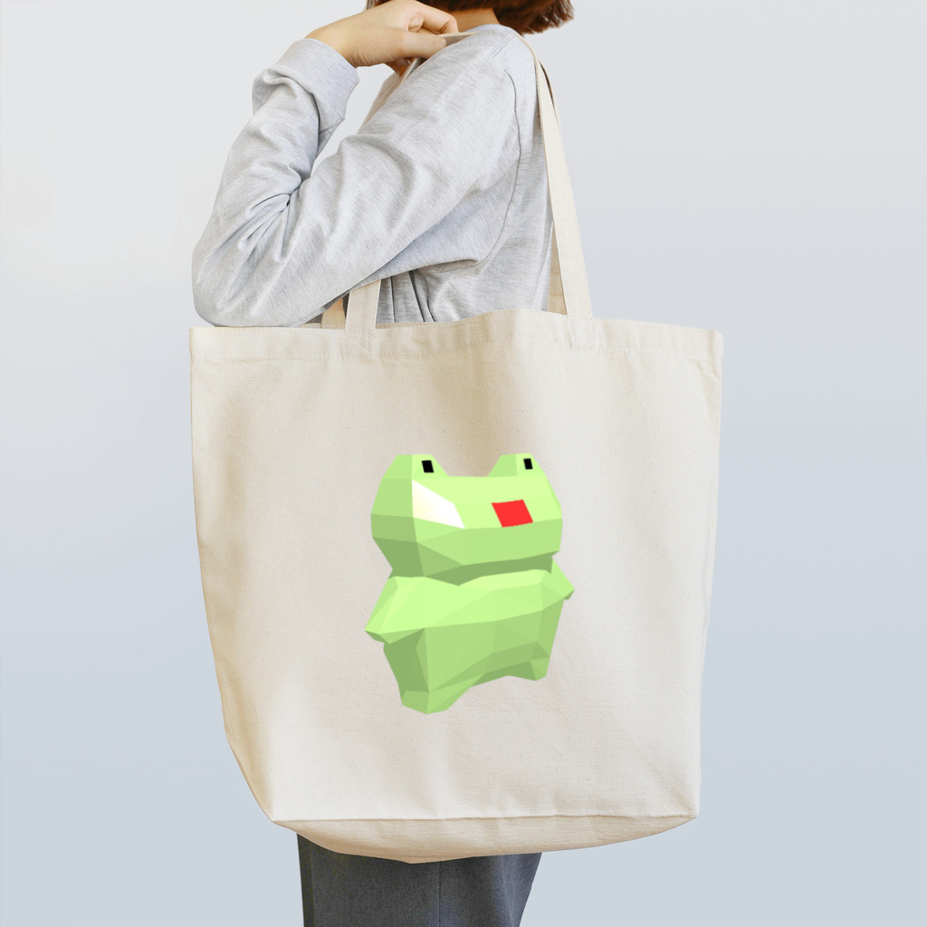 かえるのお店のポリゴンかえる Tote Bag