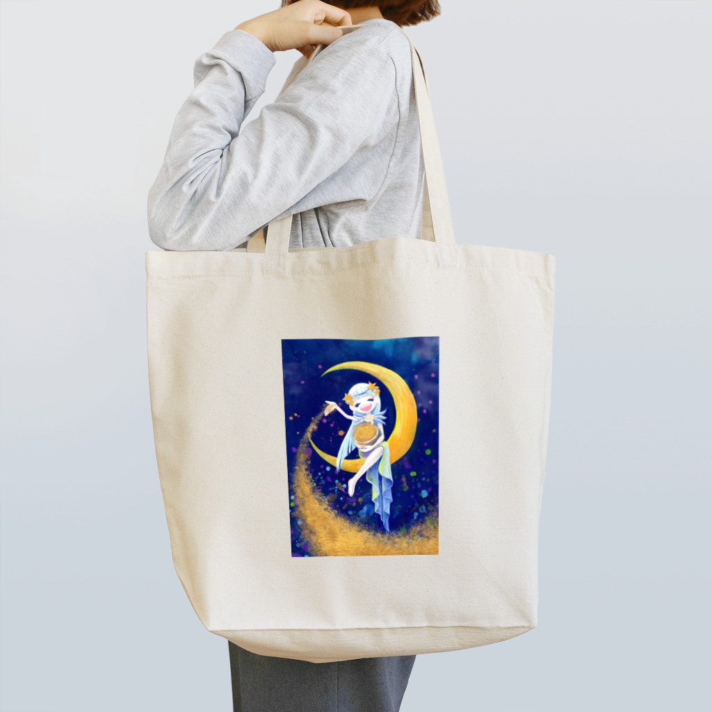 nono-suzuriの星を撒く少女 goods Tote Bag