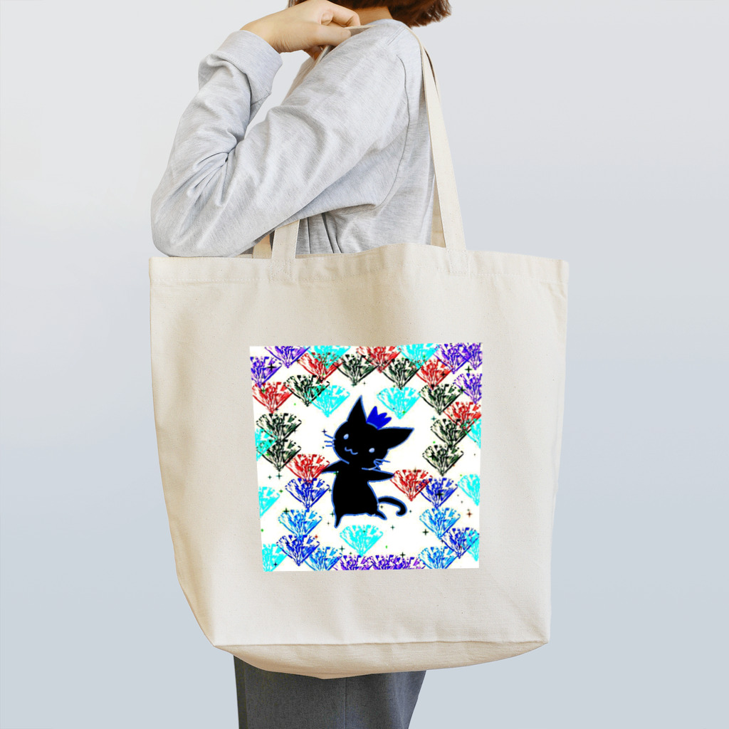 エネハピる〜🫧✨の🌹✨Dancing SHADOW Cat✨ Tote Bag