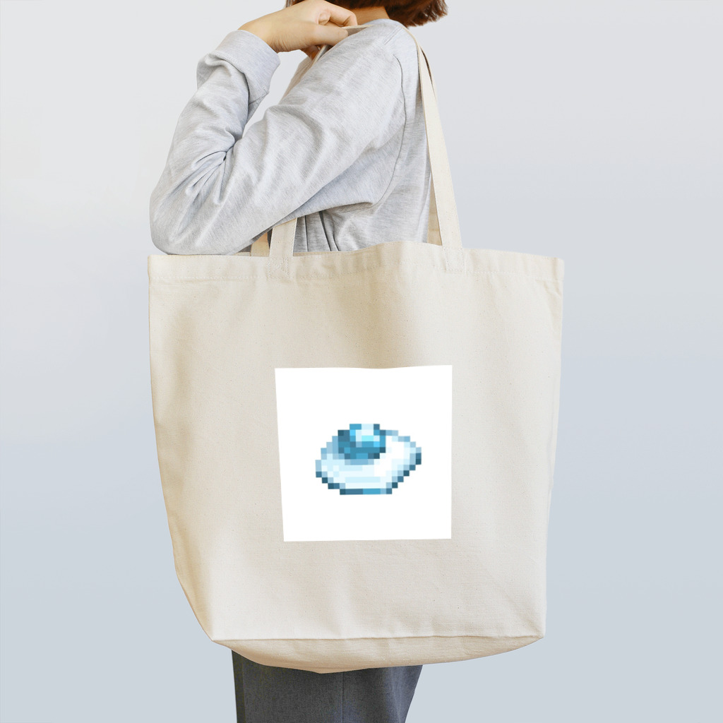 🌃 🍚のドット絵 青い目玉焼き Tote Bag